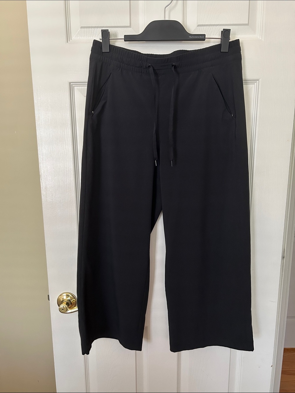 Eddie Bauer Departure Collection Wide Leg Black Pants Sz M